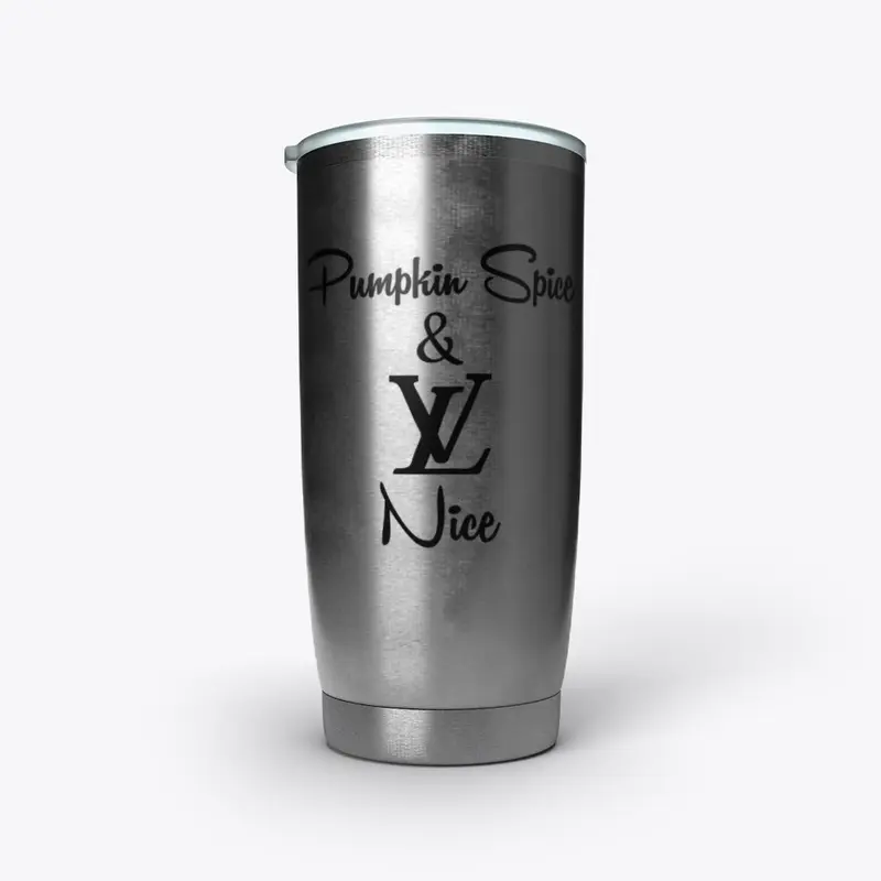 She's the posh Logo Fall tumbler